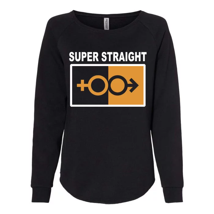 Super Straight Pride Bar Style Womens California Wash Sweatshirt