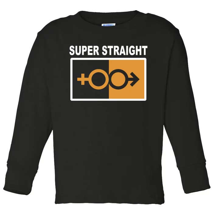 Super Straight Pride Bar Style Toddler Long Sleeve Shirt