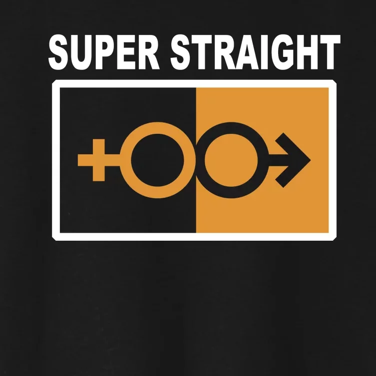 Super Straight Pride Bar Style Women's Crop Top Tee