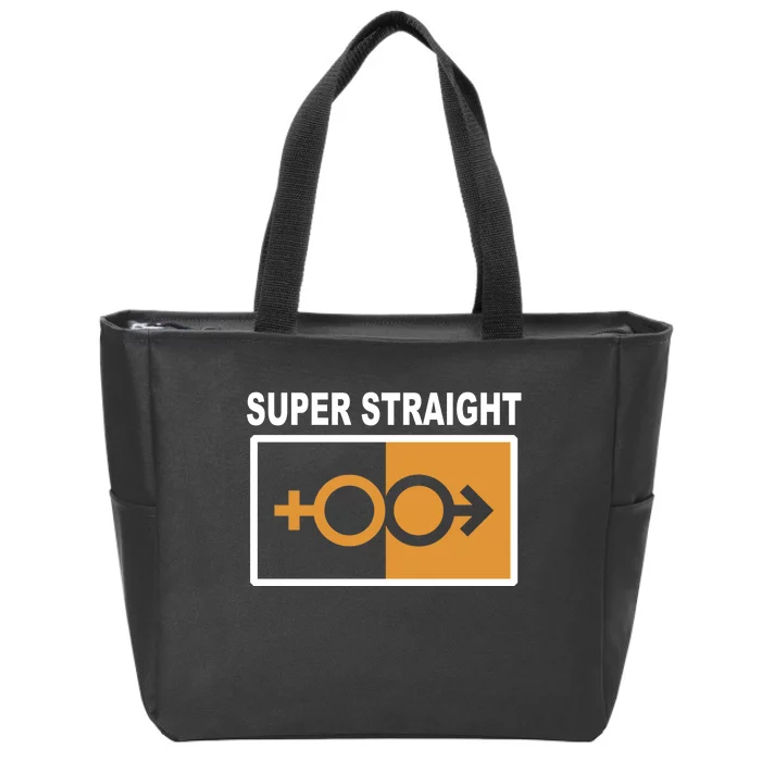 Super Straight Pride Bar Style Zip Tote Bag