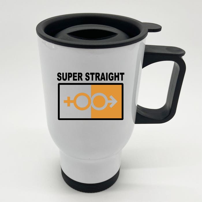 Super Straight Pride Bar Style Front & Back Stainless Steel Travel Mug