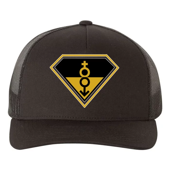 Super Straight Pride Superhero Yupoong Adult 5-Panel Trucker Hat