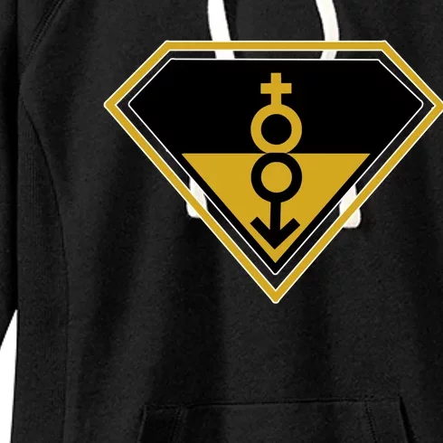 Super Straight Pride Superhero Women's Fleece Hoodie