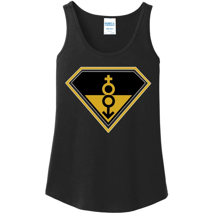 Super Straight Pride Superhero Ladies Essential Tank