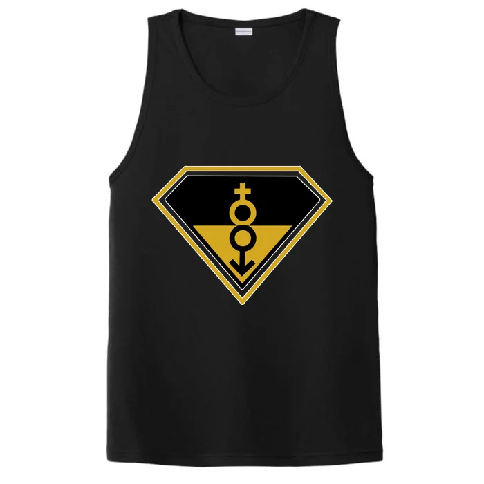 Super Straight Pride Superhero Performance Tank