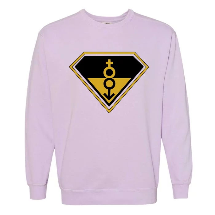 Super Straight Pride Superhero Garment-Dyed Sweatshirt