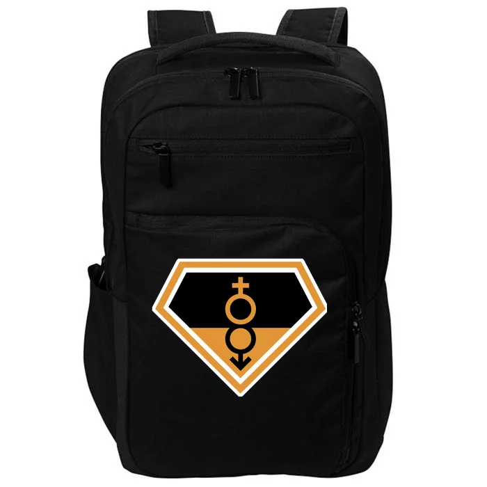 Super Straight Superhero Comic Logo Impact Tech Backpack