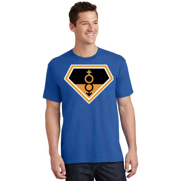 Super Straight Superhero Comic Logo T-Shirt