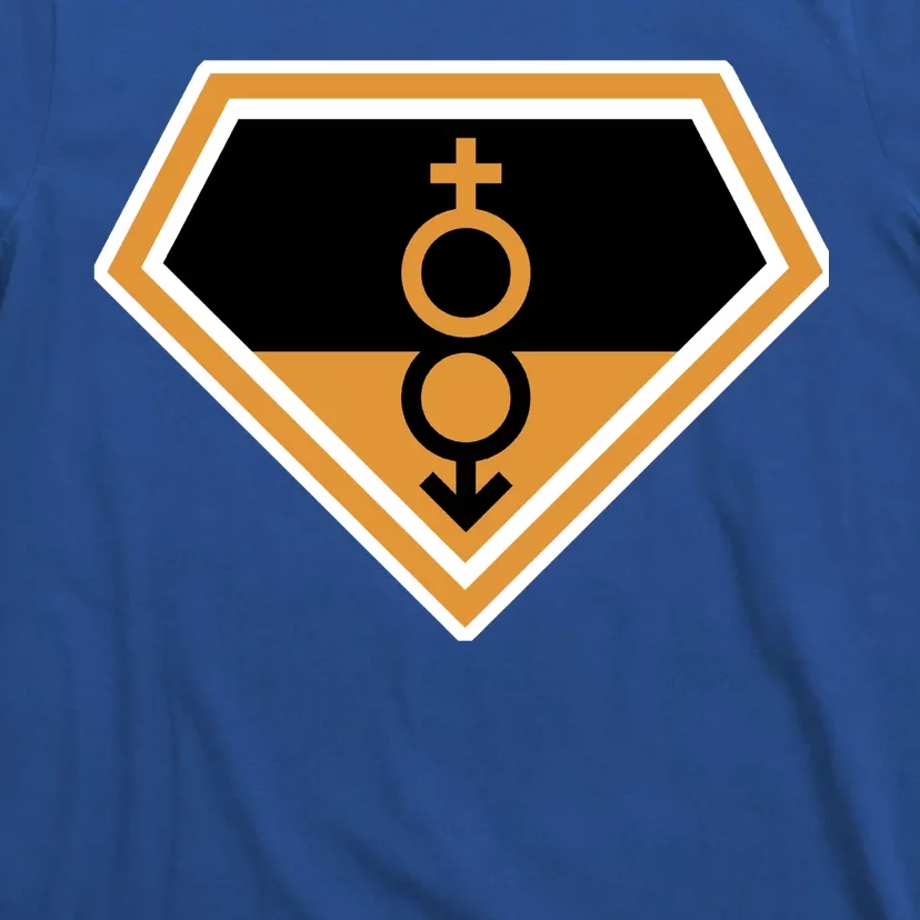 Super Straight Superhero Comic Logo T-Shirt