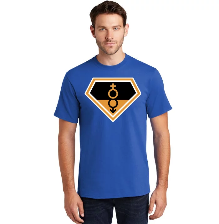 Super Straight Superhero Comic Logo Tall T-Shirt