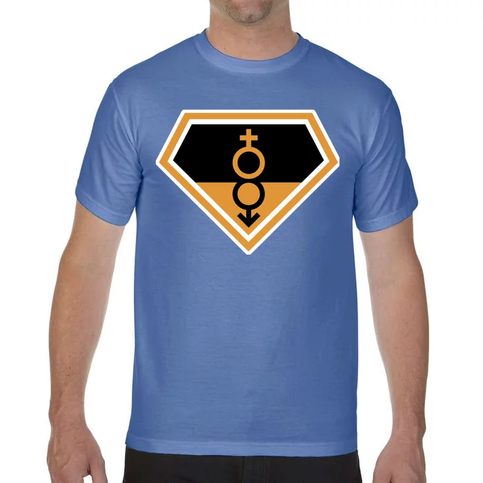 Super Straight Superhero Comic Logo Comfort Colors T-Shirt