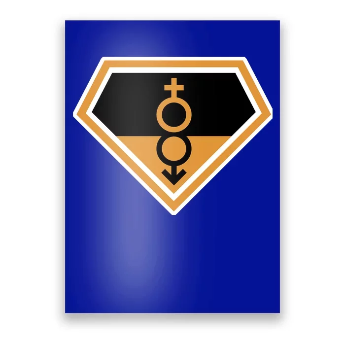 Super Straight Superhero Comic Logo Poster