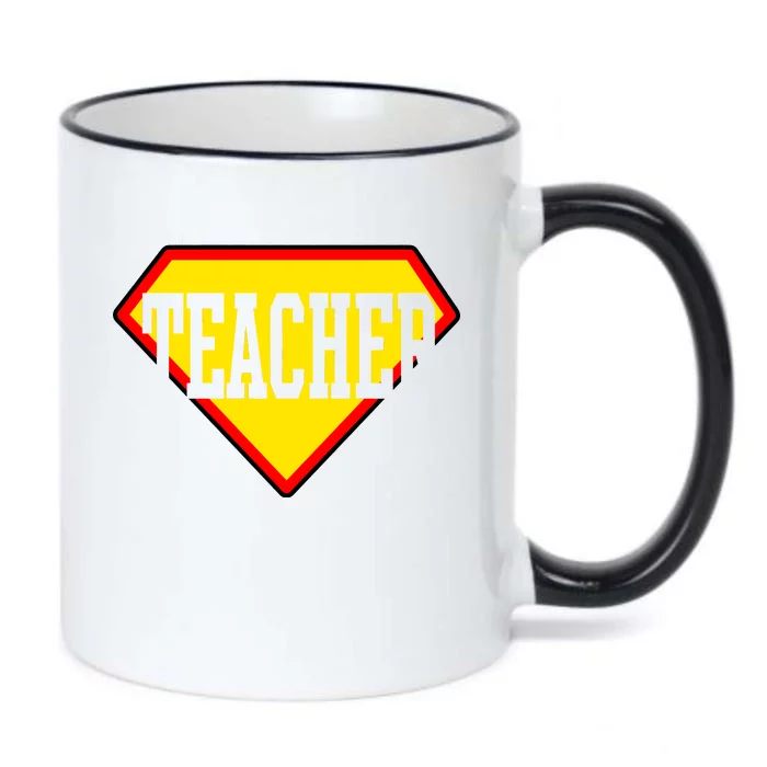 Super Teacher Hero Black Color Changing Mug