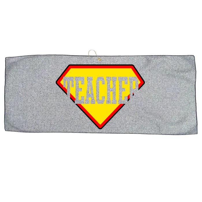 Super Teacher Hero Large Microfiber Waffle Golf Towel