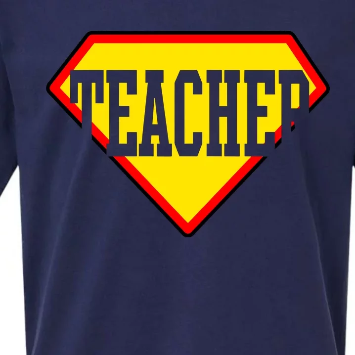 Super Teacher Hero Sueded Cloud Jersey T-Shirt