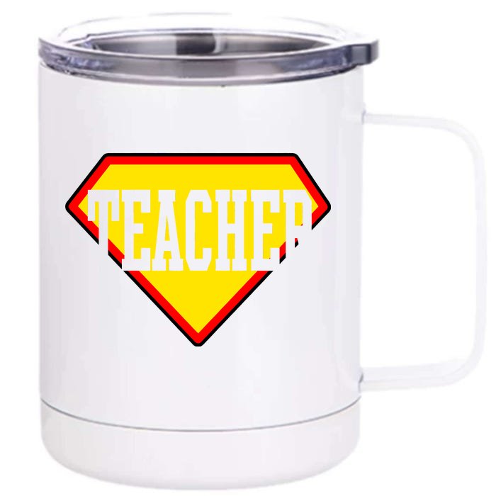 Super Teacher Hero Front & Back 12oz Stainless Steel Tumbler Cup