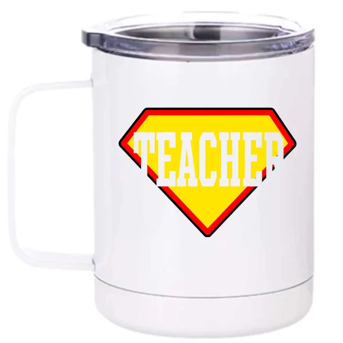 Super Teacher Hero Front & Back 12oz Stainless Steel Tumbler Cup