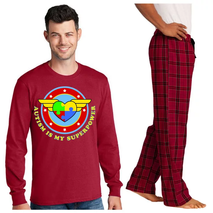 Super Woman Autism Is My Superpower Long Sleeve Pajama Set