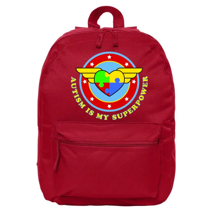 Super Woman Autism Is My Superpower 16 in Basic Backpack