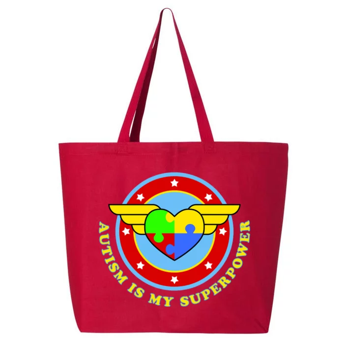 Super Woman Autism Is My Superpower 25L Jumbo Tote