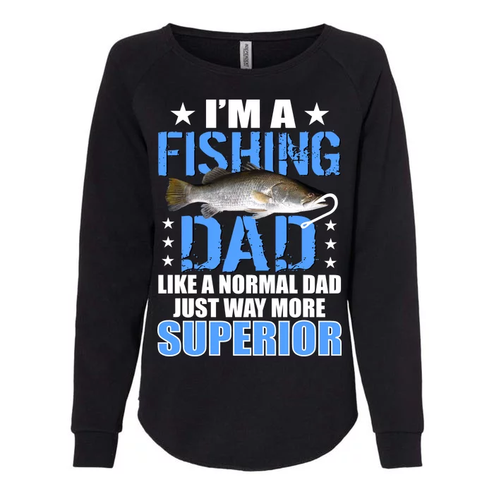 Superior Fishing Dad Womens California Wash Sweatshirt