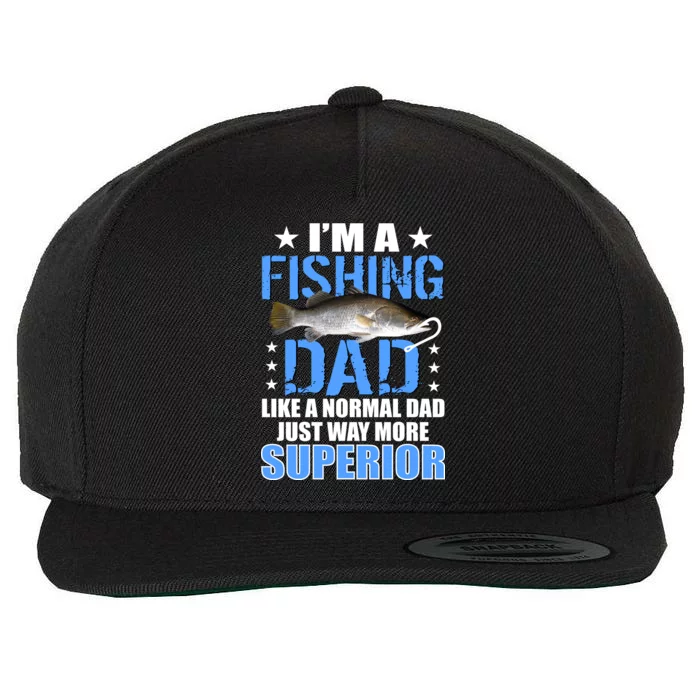 Superior Fishing Dad Wool Snapback Cap