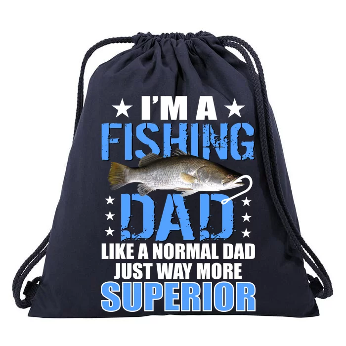 Superior Fishing Dad Drawstring Bag