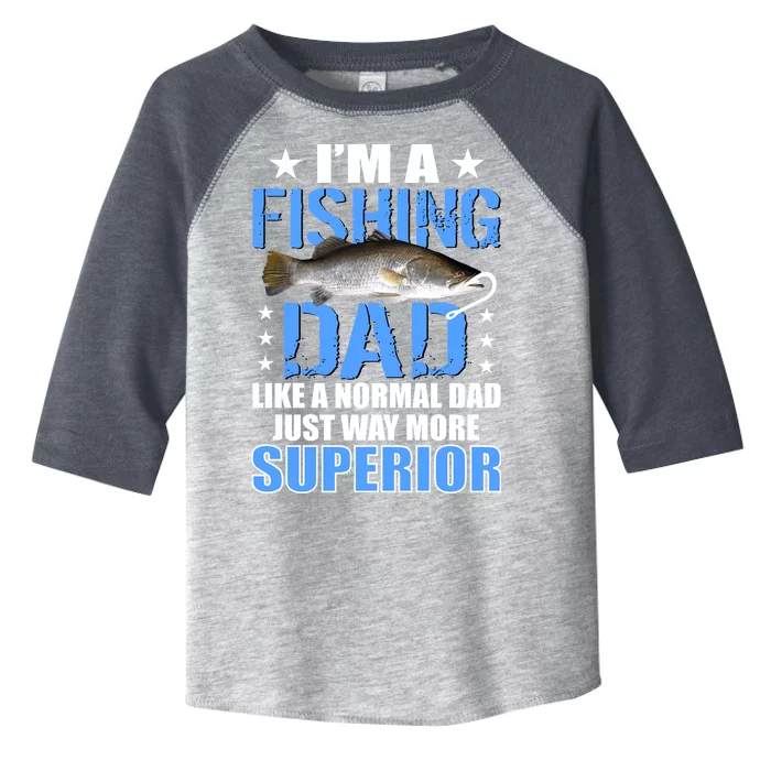 Superior Fishing Dad Toddler Fine Jersey T-Shirt