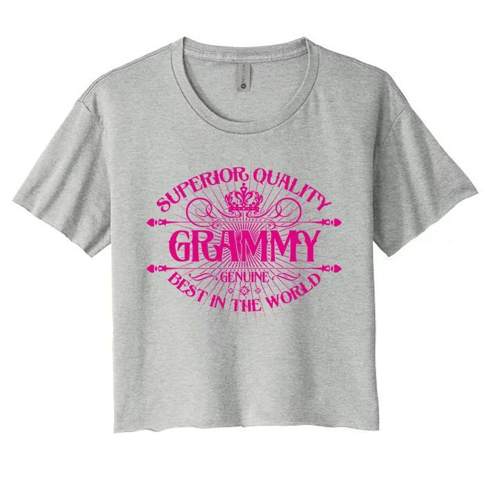 Superior Quality Grammy Women's Crop Top Tee