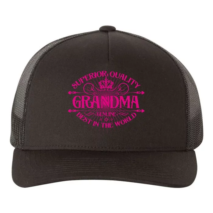 Superior Quality Grandma Best In The World Yupoong Adult 5-Panel Trucker Hat