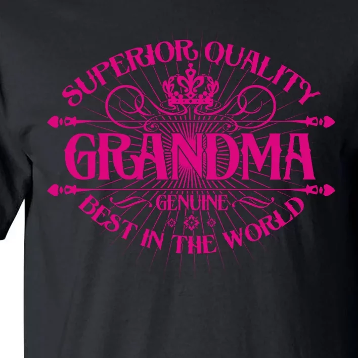 Superior Quality Grandma Best In The World Tall T-Shirt