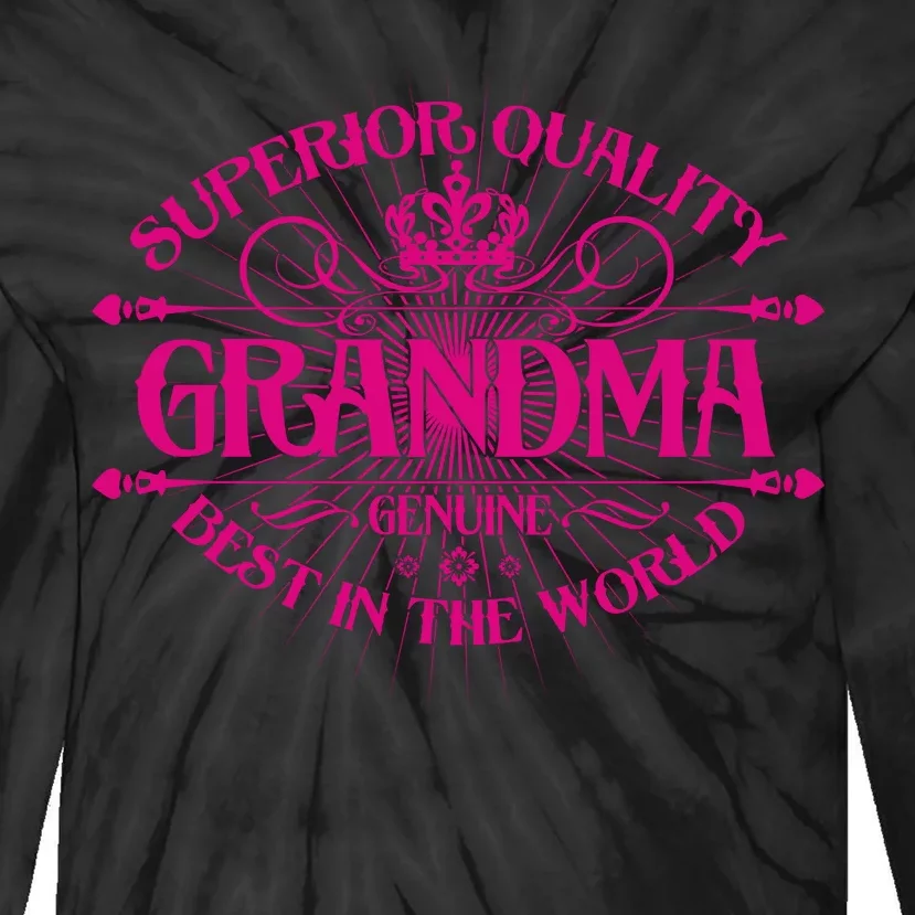 Superior Quality Grandma Best In The World Tie-Dye Long Sleeve Shirt