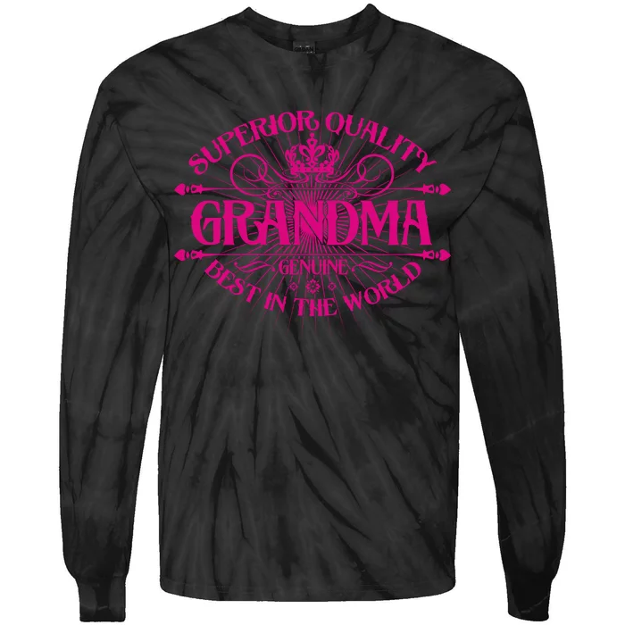 Superior Quality Grandma Best In The World Tie-Dye Long Sleeve Shirt