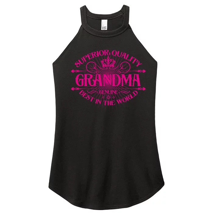 Superior Quality Grandma Best In The World Women’s Perfect Tri Rocker Tank