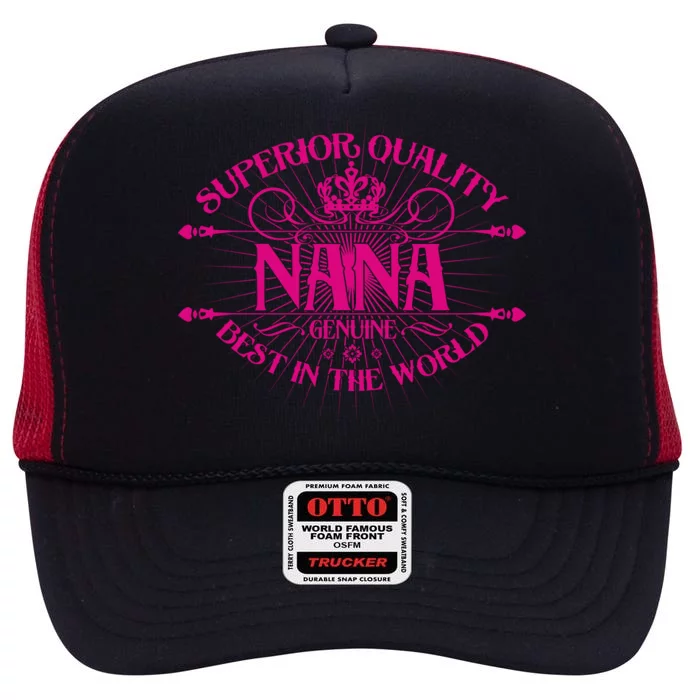 Superior Quality Nana High Crown Mesh Trucker Hat