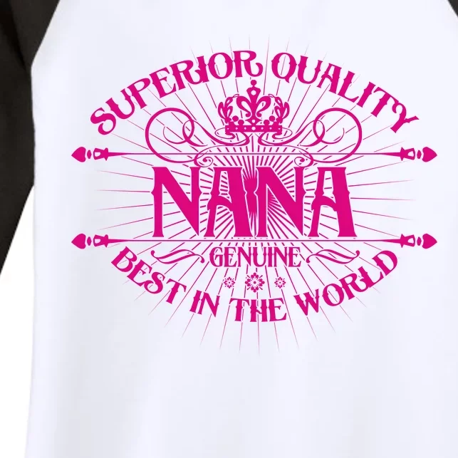 Superior Quality Nana Women's Tri-Blend 3/4-Sleeve Raglan Shirt