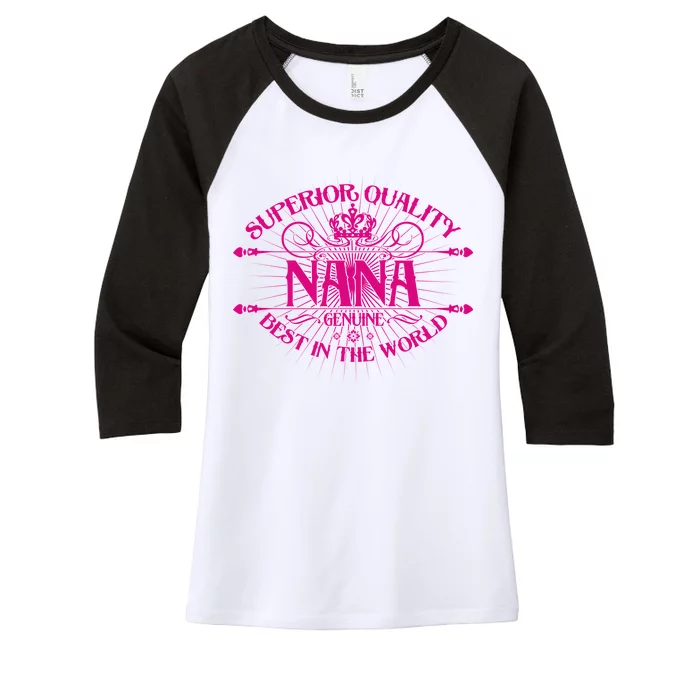 Superior Quality Nana Women's Tri-Blend 3/4-Sleeve Raglan Shirt