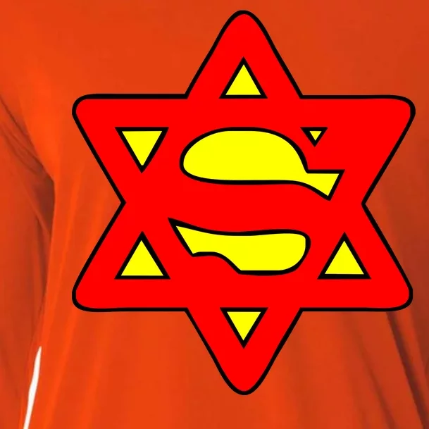 Superjew Super Jew Logo Cooling Performance Long Sleeve Crew