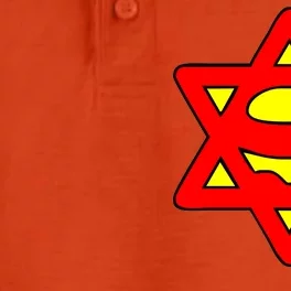 Superjew Super Jew Logo Dry Zone Grid Performance Polo