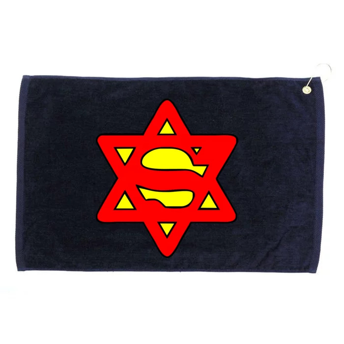 Superjew Super Jew Logo Grommeted Golf Towel