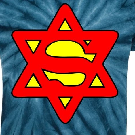 Superjew Super Jew Logo Kids Tie-Dye T-Shirt