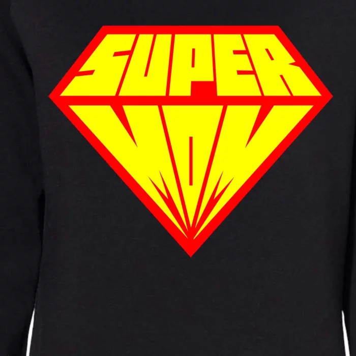 Supermom Super Mom Crest Womens California Wash Sweatshirt