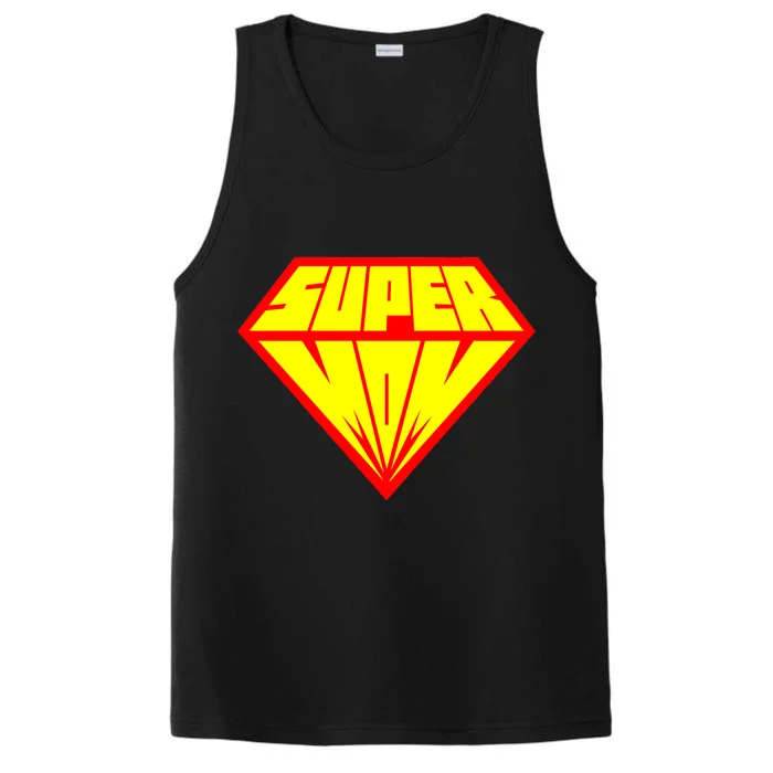 Supermom Super Mom Crest Performance Tank