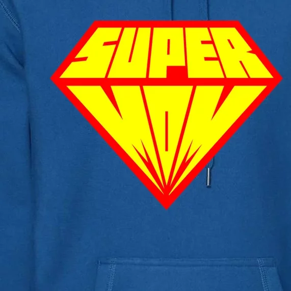 Supermom Super Mom Crest Premium Hoodie