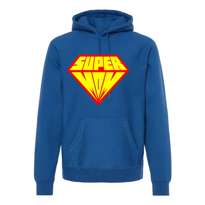 Supermom Super Mom Crest Premium Hoodie