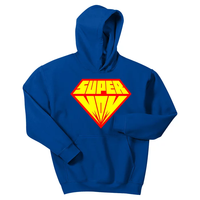 Supermom Super Mom Crest Kids Hoodie