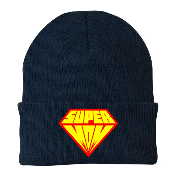 Supermom Super Mom Crest Knit Cap Winter Beanie