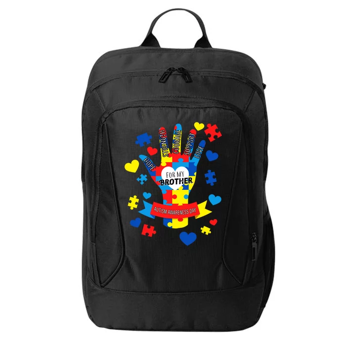 Support Autism Awareness Day For My Brother City Backpack