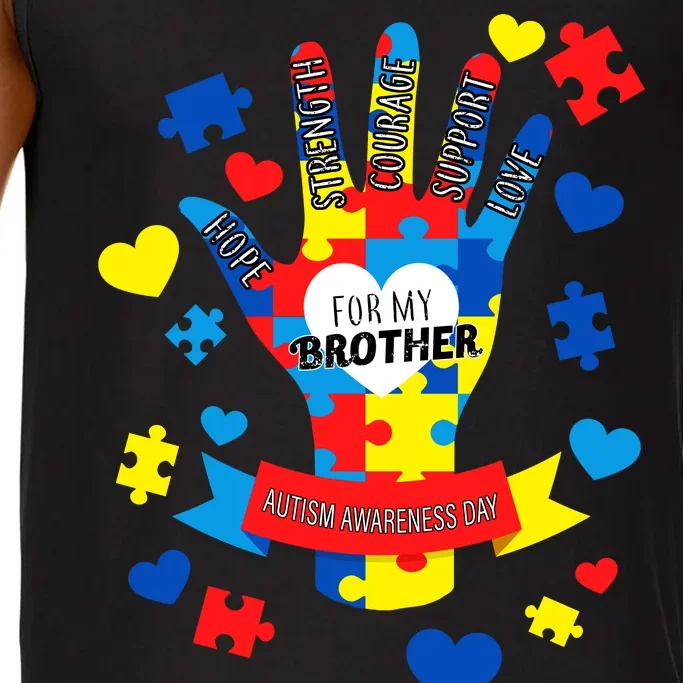 Support Autism Awareness Day For My Brother Comfort Colors® Tank Top