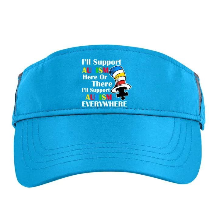 Support Autism Here Or There And Everywhere Adult Drive Performance Visor